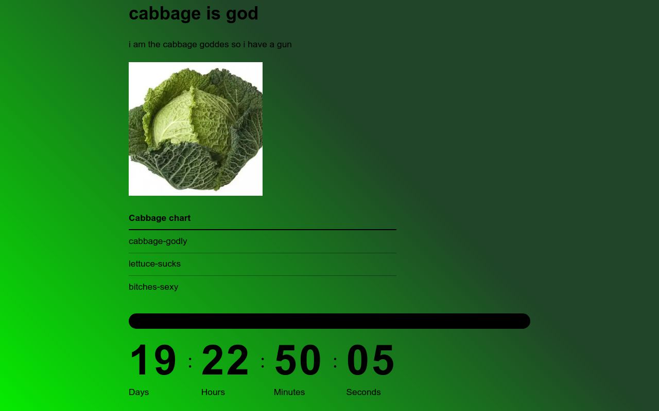 Carrd profile picture for @cabbage